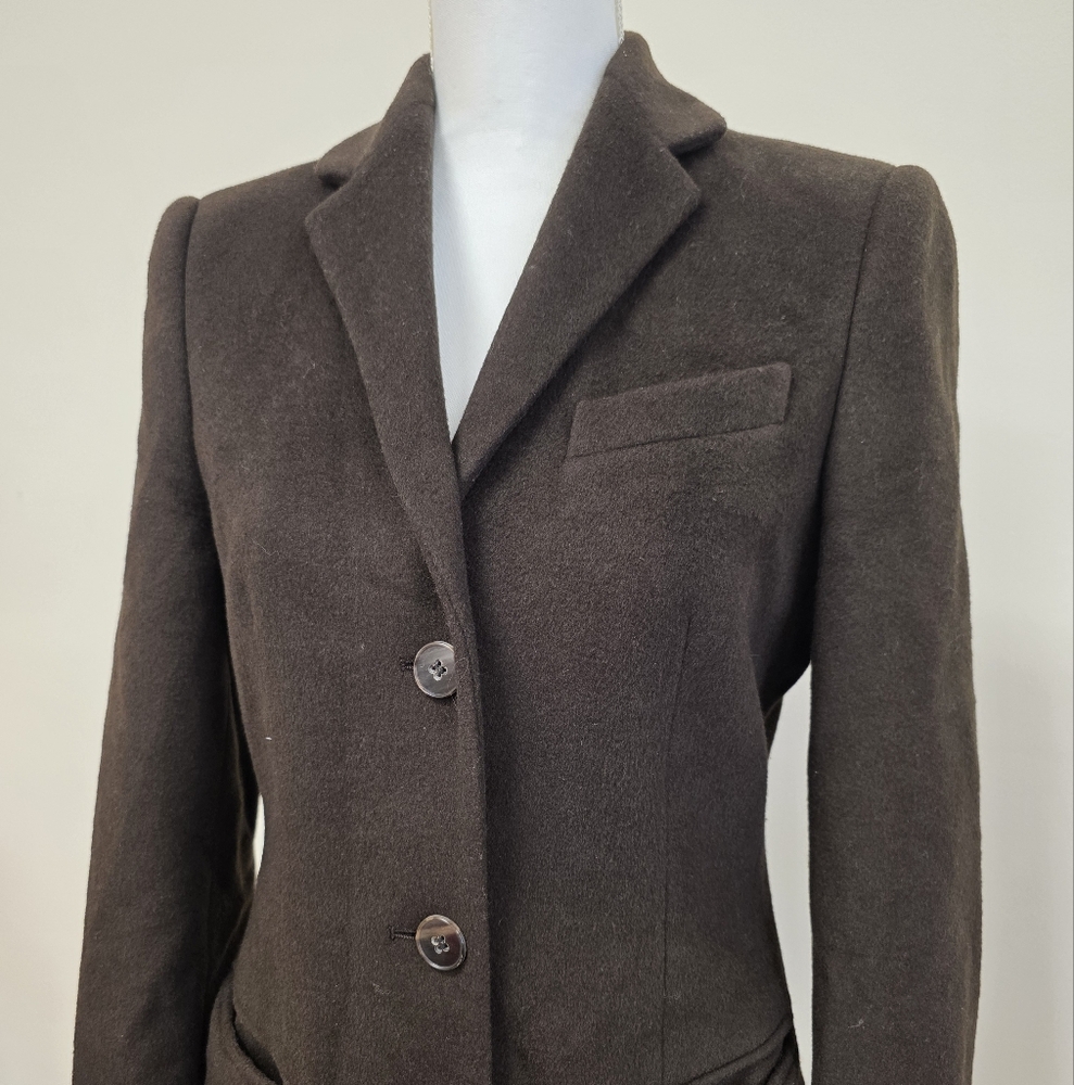 Dark Brown Double-Breasted Coat